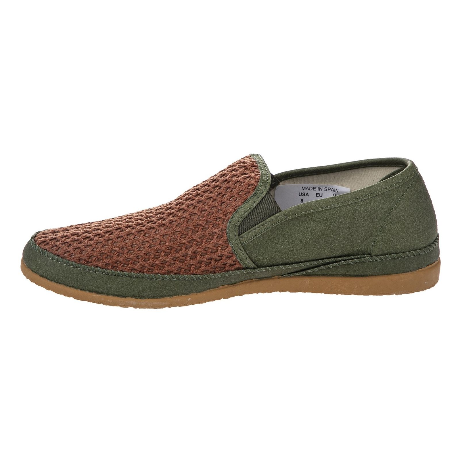 کفش تخت مردانه - بالدی - قهوه اي و سبز - 5