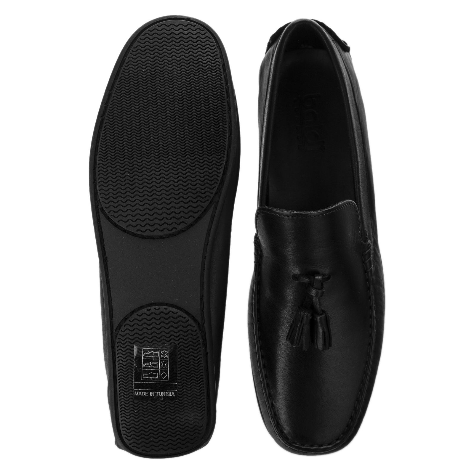 کفش چرم راحتی مردانه - بالدی - مشکي - 3