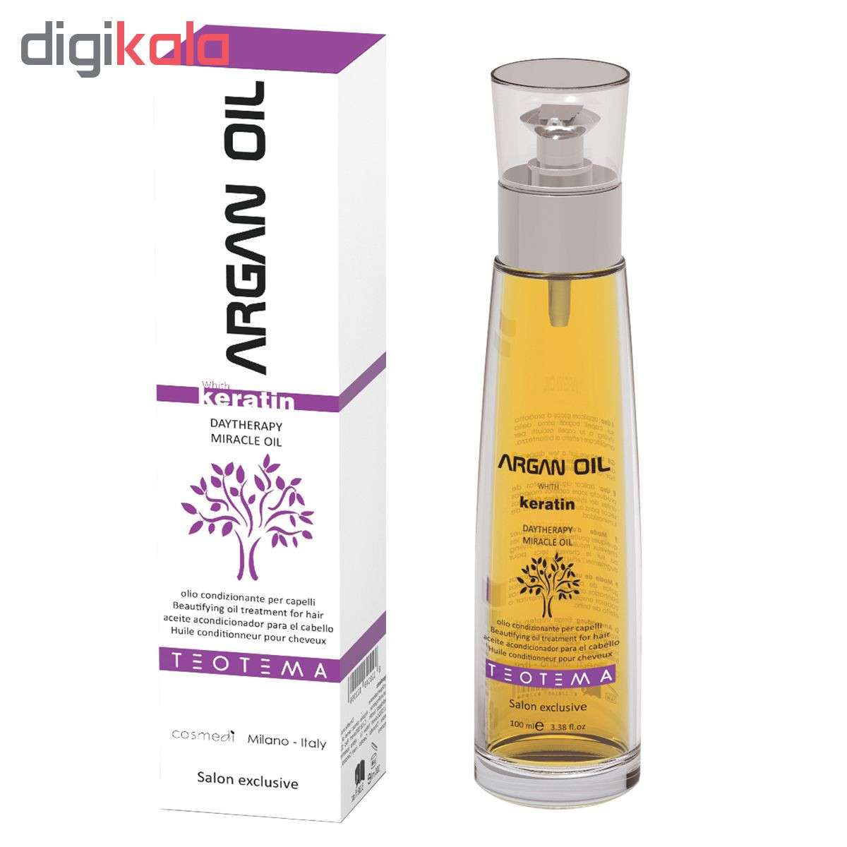 روغن آرگان مو تئوتما مدل keratin حجم 100 میلی لیتر روغن آرگان مو تئوتما مدل keratin حجم 100 میلی لیتر