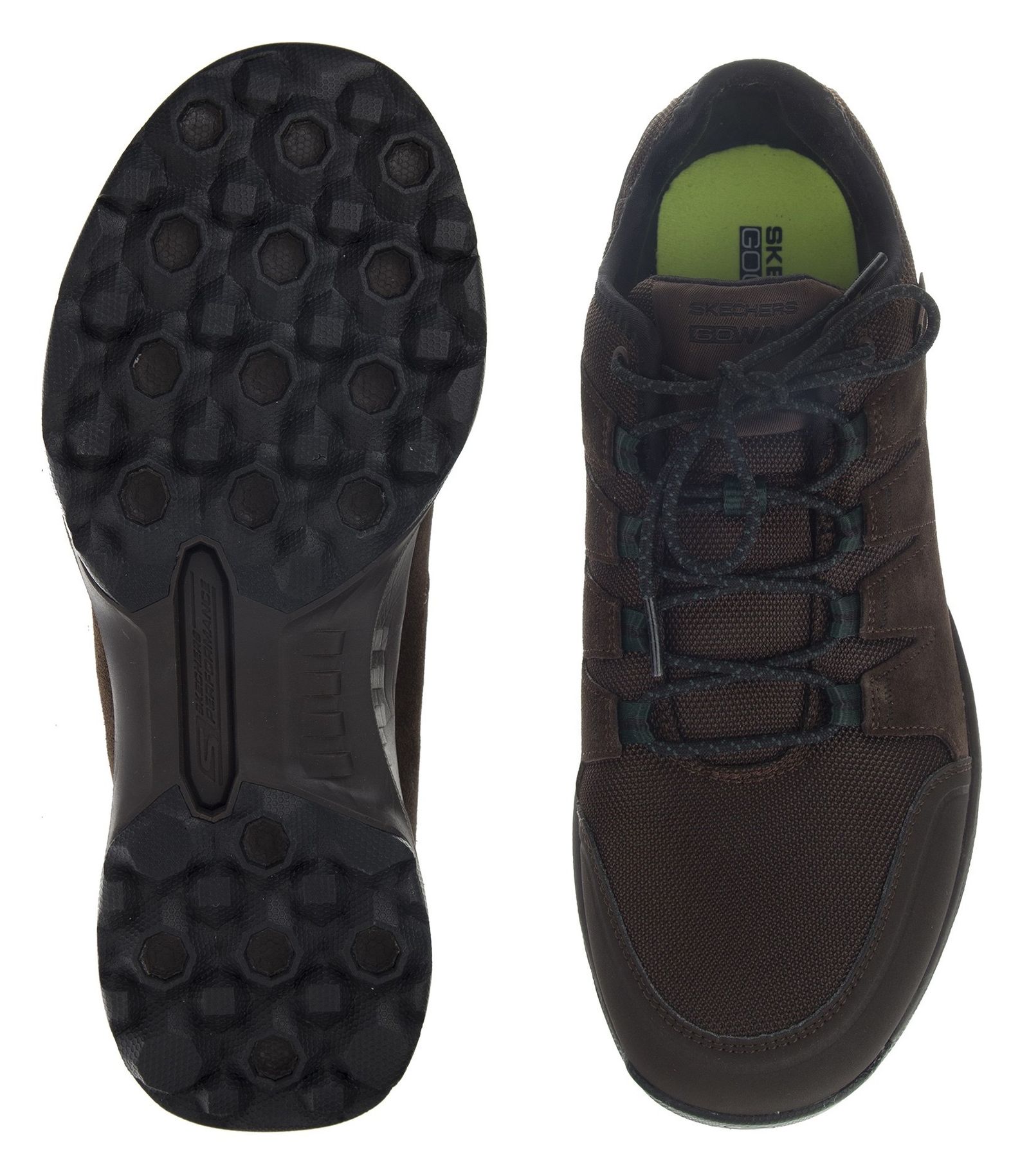 کفش پیاده روی بندی مردانه Gowalk - اسکچرز - زغالي - 7