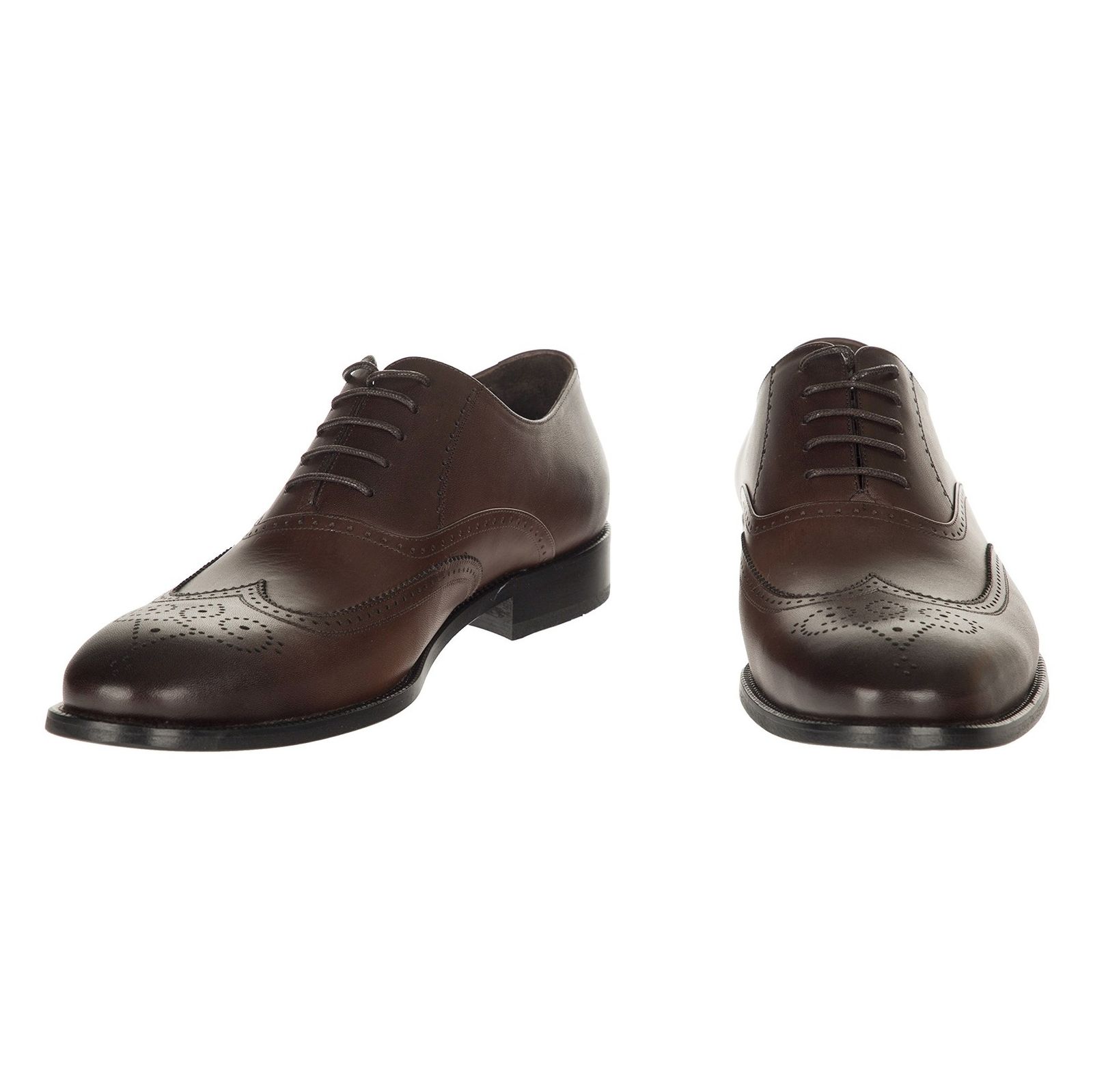 کفش رسمی چرم مردانه - گاندو - قهوه ای - 4
