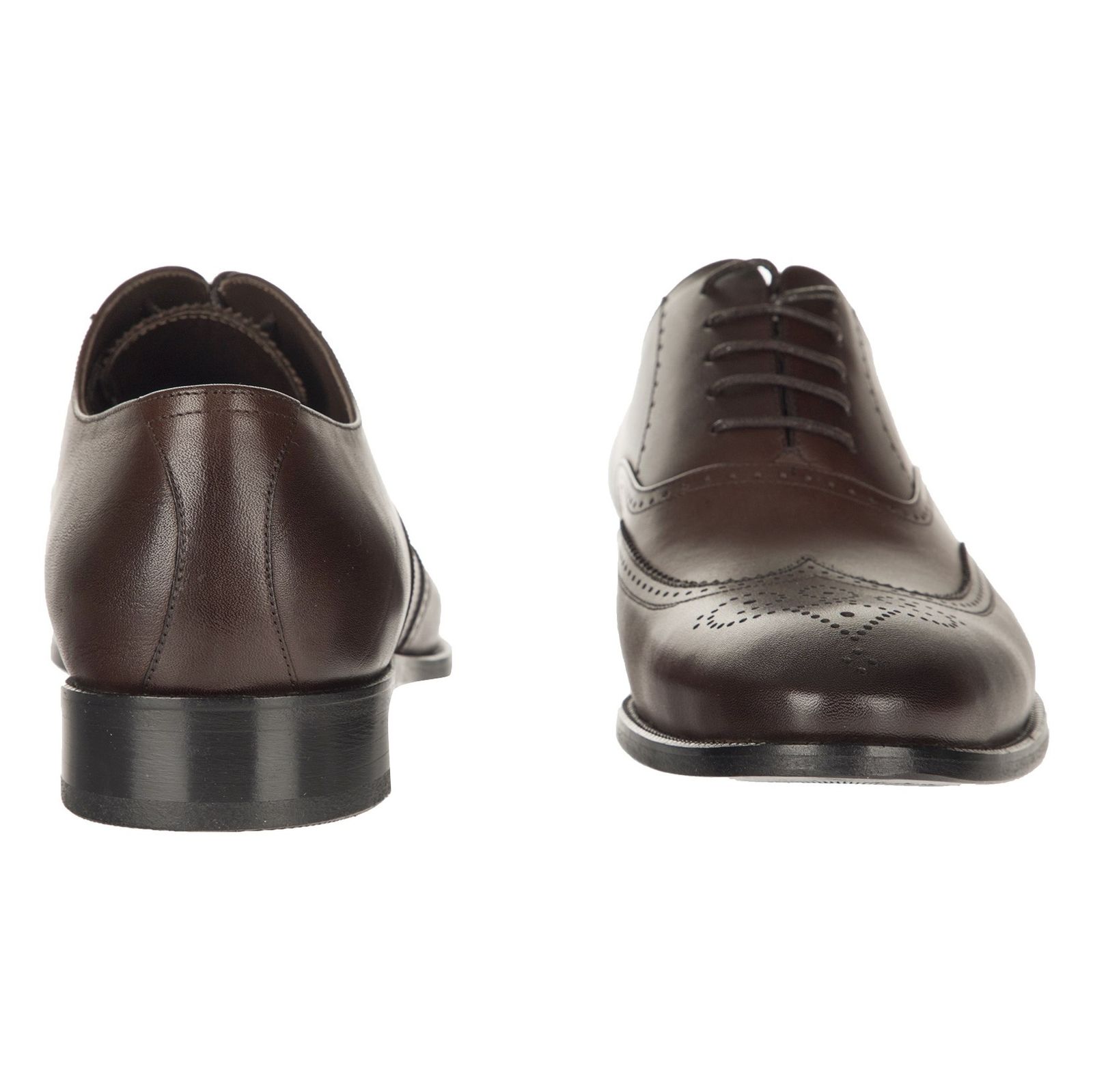 کفش رسمی چرم مردانه - گاندو - قهوه ای - 5