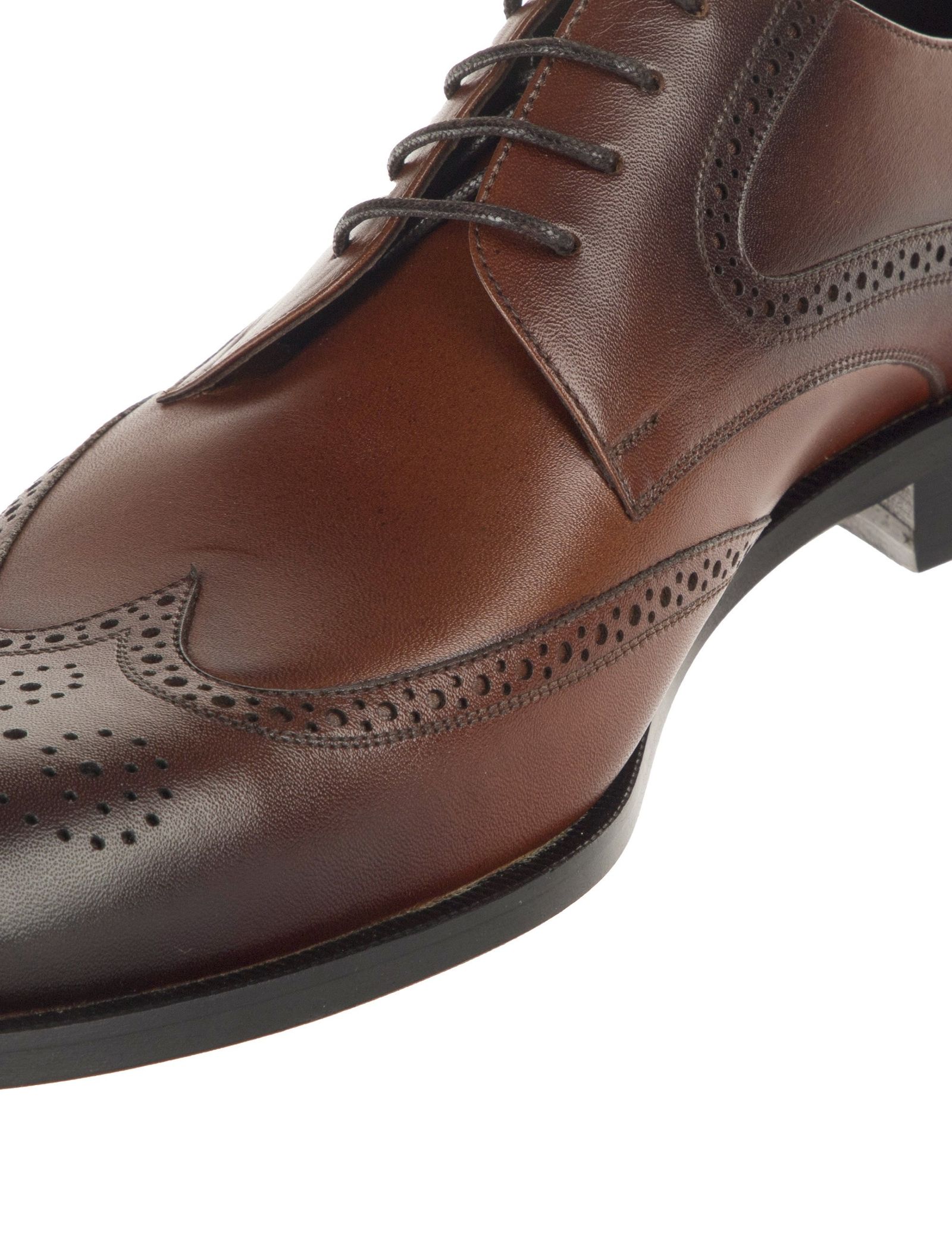 کفش رسمی چرم مردانه - گاندو - قهوه اي - 3