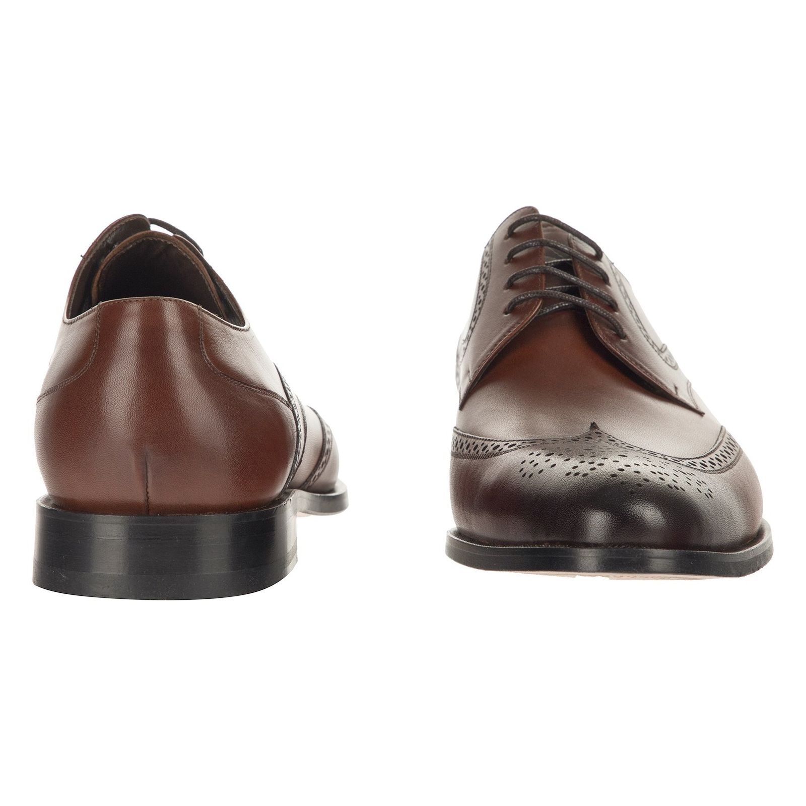 کفش رسمی چرم مردانه - گاندو - قهوه اي - 5
