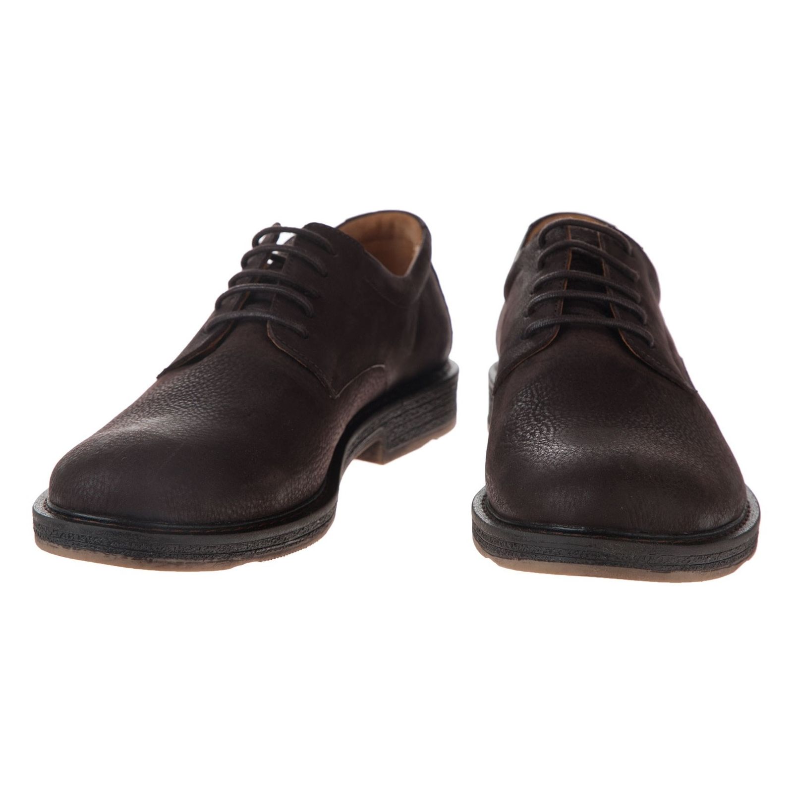 کفش اداری جیر مردانه - برتونیکس - قهوه ای - 5