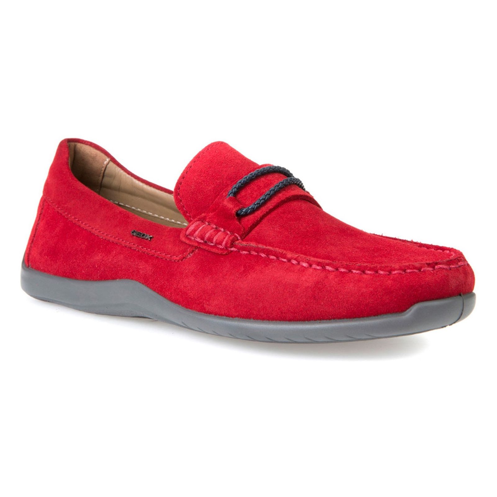 کفش راحتی جیر مردانه - جی اوکس - قرمز - 4
