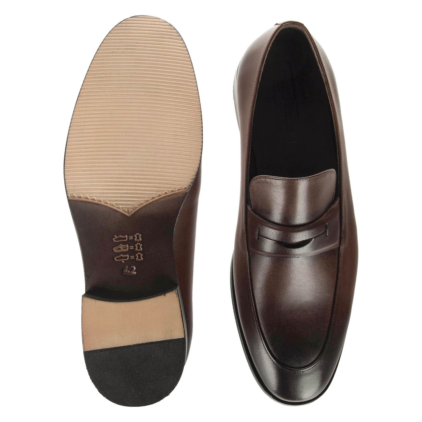 کفش رسمی چرم مردانه - گاندو - قهوه ای - 6