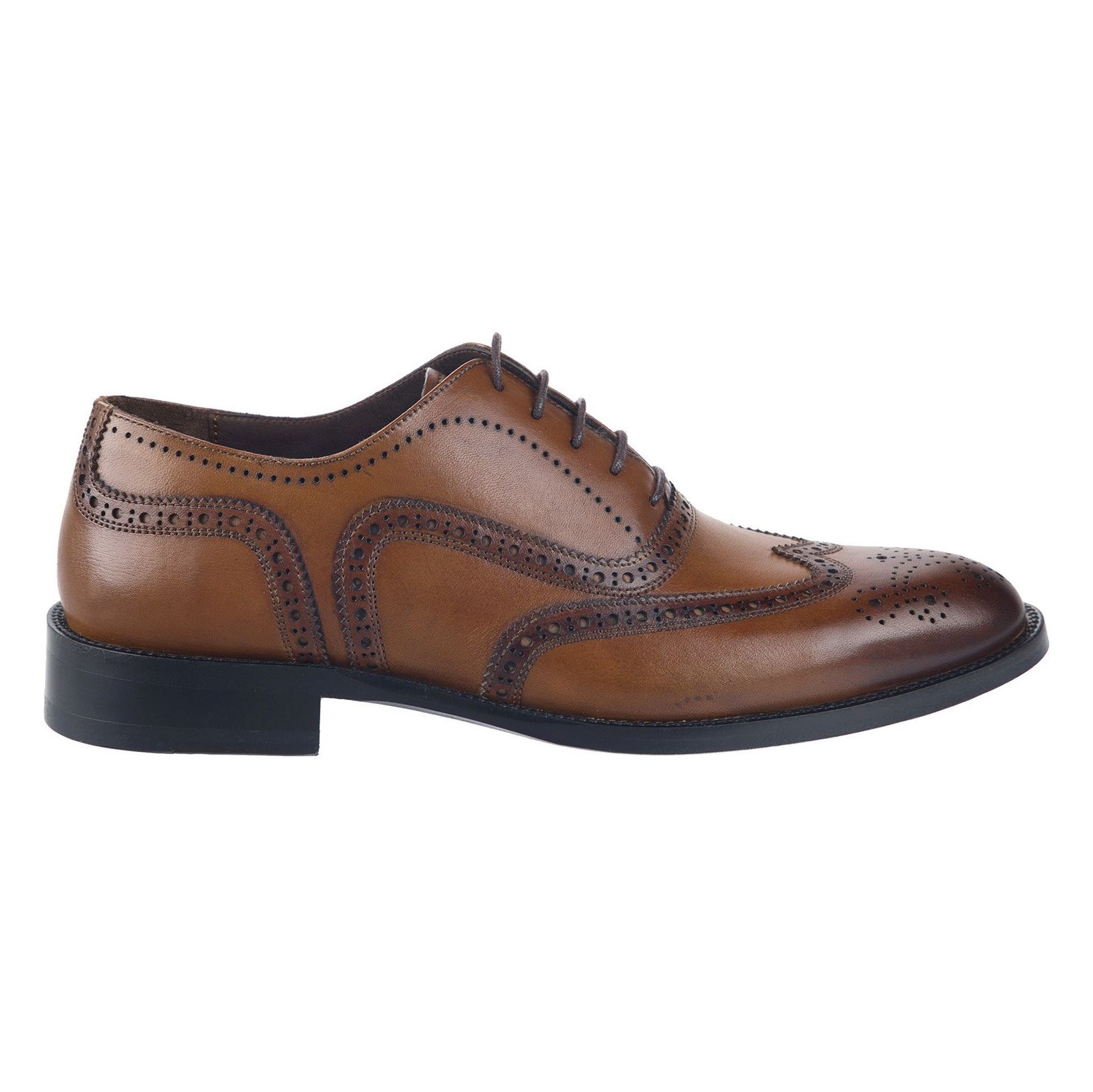 کفش چرم رسمی مردانه - درسا - Brown - 1