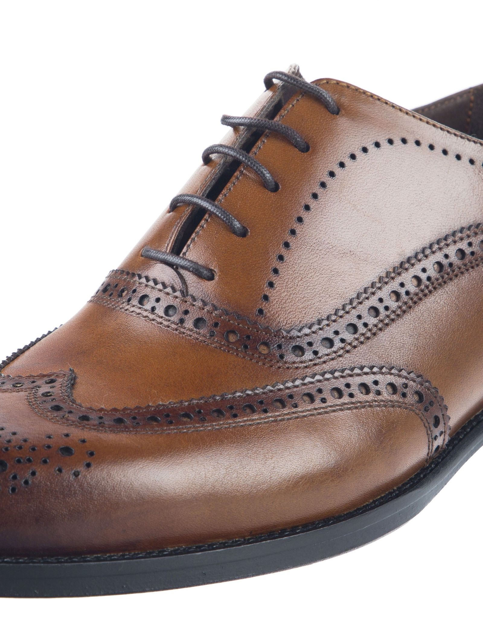کفش چرم رسمی مردانه - درسا - Brown - 4
