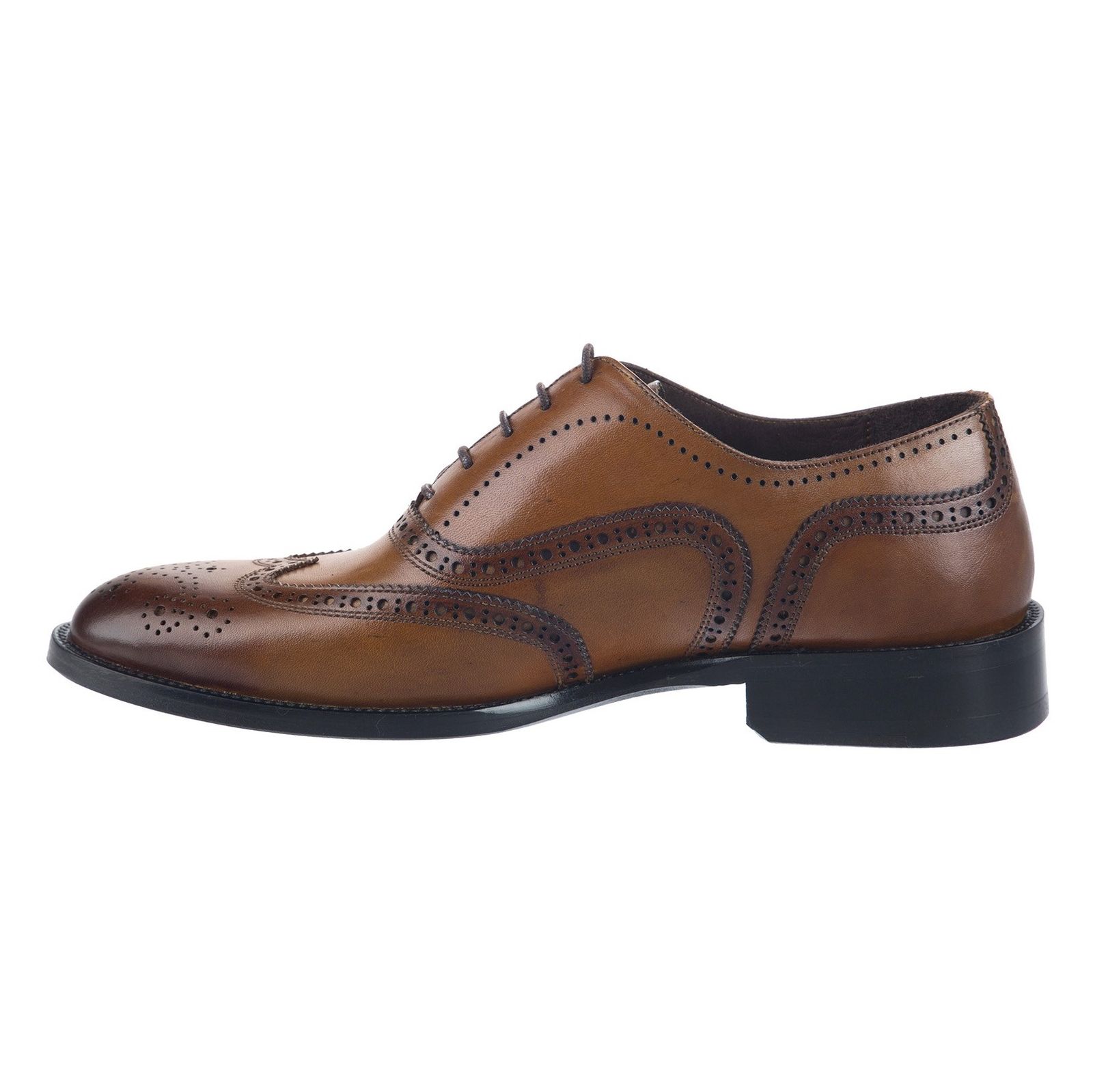 کفش چرم رسمی مردانه - درسا - Brown - 7