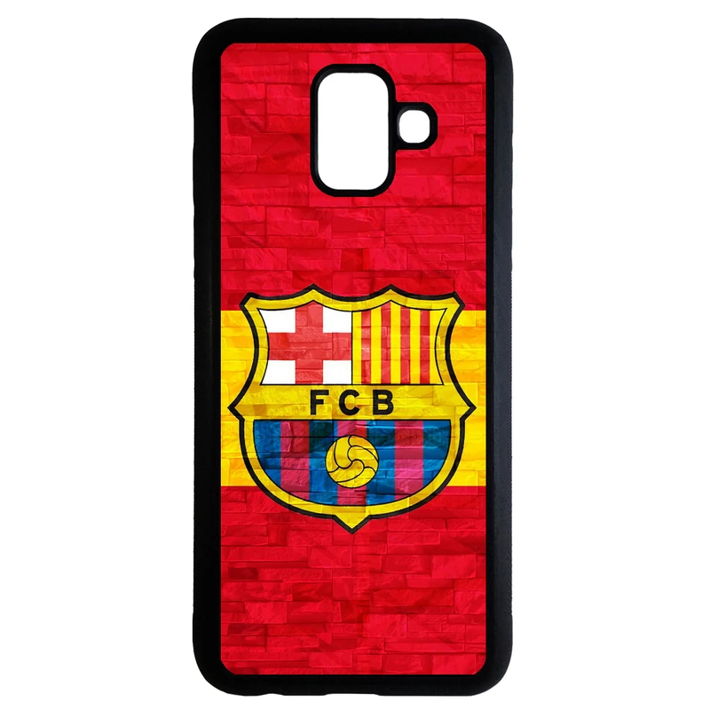 کاور طرح لوگو بارسلونا کد 1105338 مناسب برای گوشی موبایل سامسونگ galaxy A8 2018 