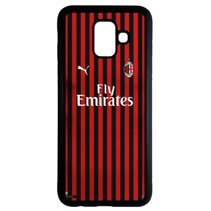 کاور طرح لباس تیم آث میلان کد 1105338 مناسب برای گوشی موبایل سامسونگ galaxy A8 2018 