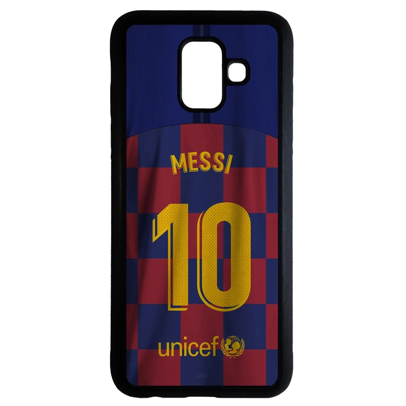 کاور طرح لباس لیونل مسی کد 1105338 مناسب برای گوشی موبایل سامسونگ galaxy A8 2018 