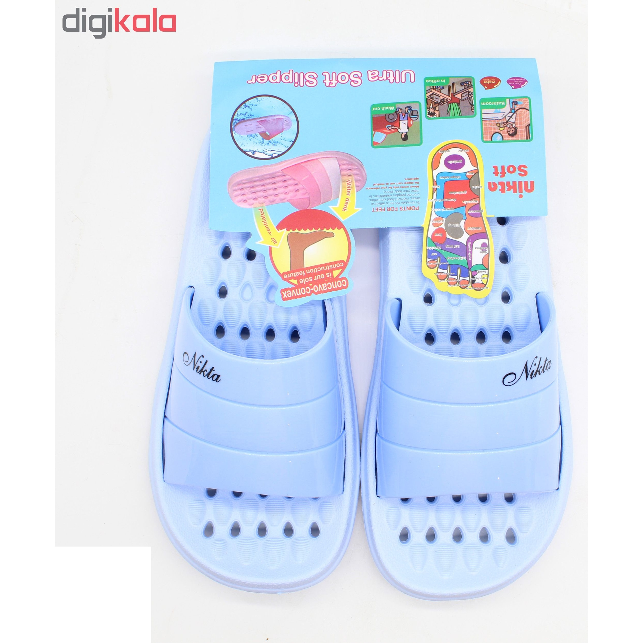 دمپایی حمام نیکتا مدل K1 m 146 رنگ آبی