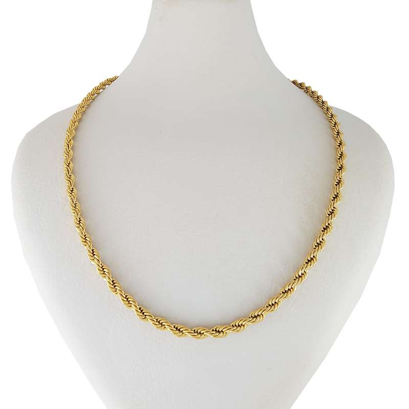 زنجیر زنانه ژوپینگ مدل طنابی ضخیم کد 50cm زنجیر زنانه ژوپینگ مدل طنابی ضخیم کد 50cm