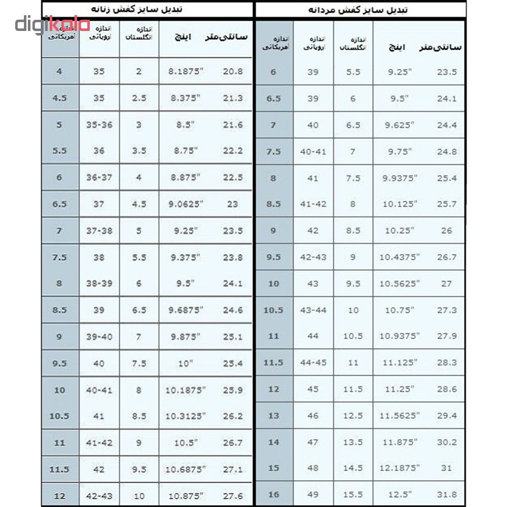 کفش مخصوص پیاده روی مردانه کد A1