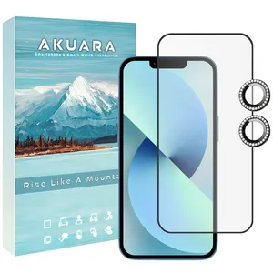 Akuara AKU FLNG Screen Protector Suitable For Apple iPhone 13 Mobile Phone with Lens Protector
