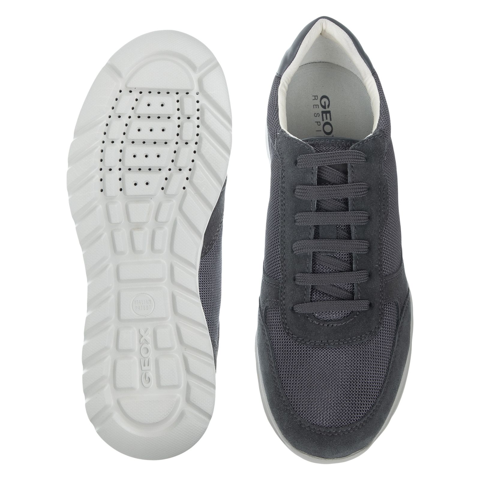 کفش روزمره مردانه جی اوکس مدل U820HC-02214-C9002 - طوسی تیره - 6