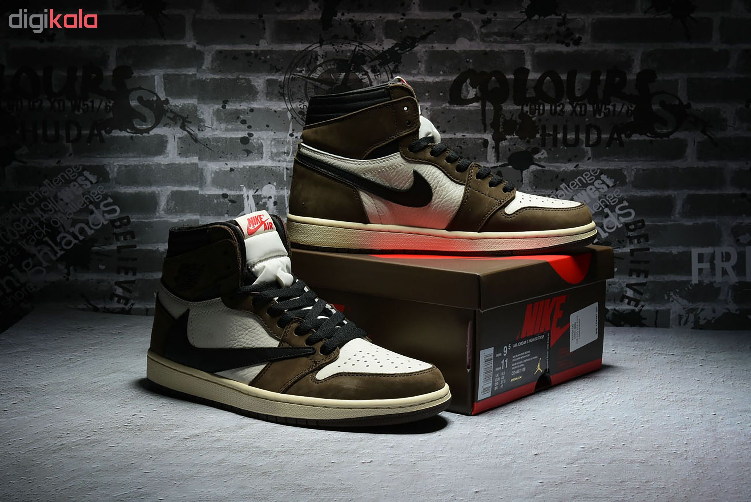 مشخصات، قیمت و خرید کفش راحتی مردانه نایکی مدل AIR Jordan 1 Retro High Travis  Scott - CD4487-100 | دیجی\u200cکالا