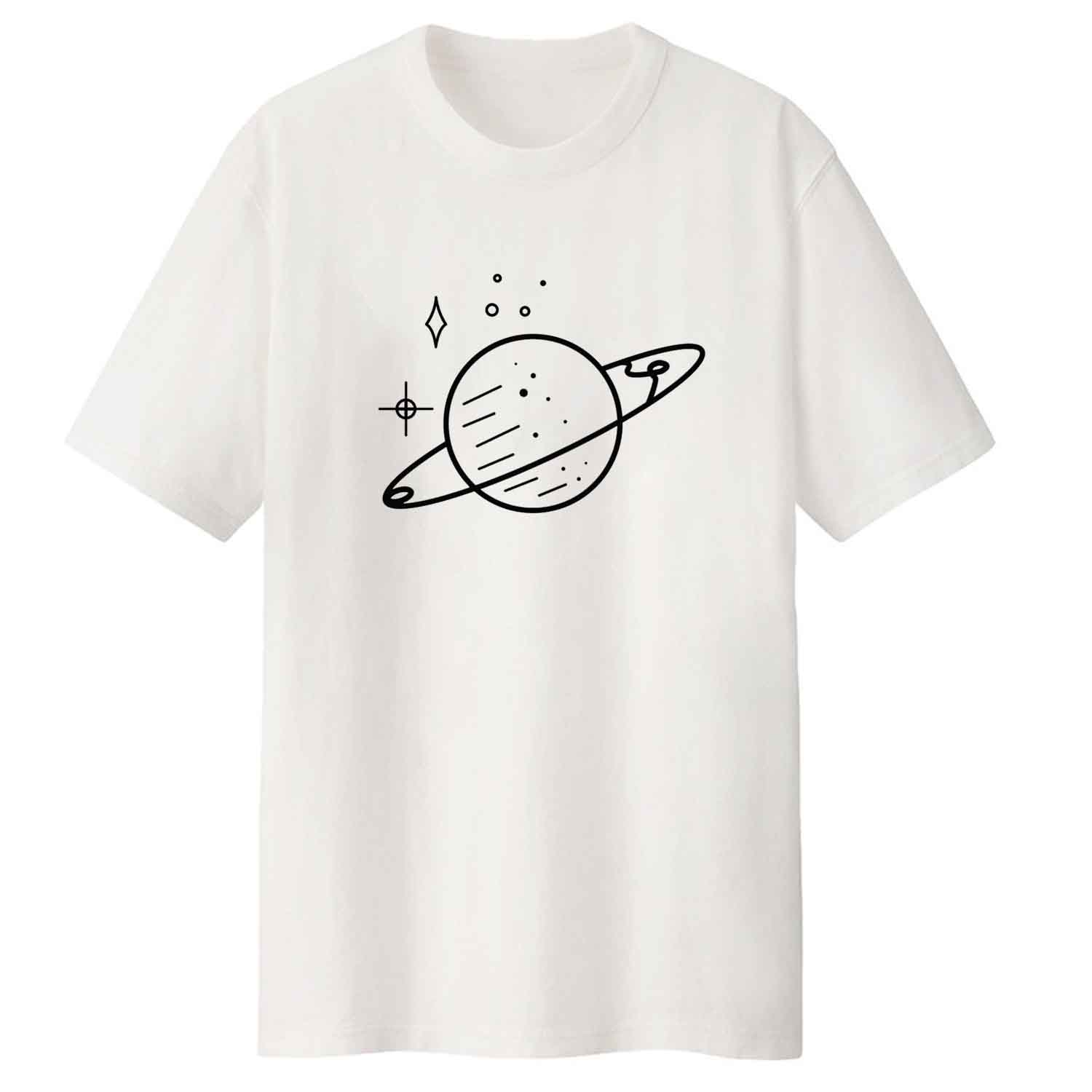 تی شرت لانگ آستین کوتاه  زنانه مدل سیاره  کد LL144 S