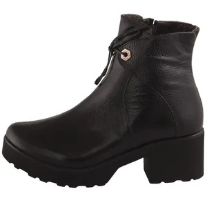 نیم بوت زنانه چرم طبیعی شهر چرم مدل 1-T39482