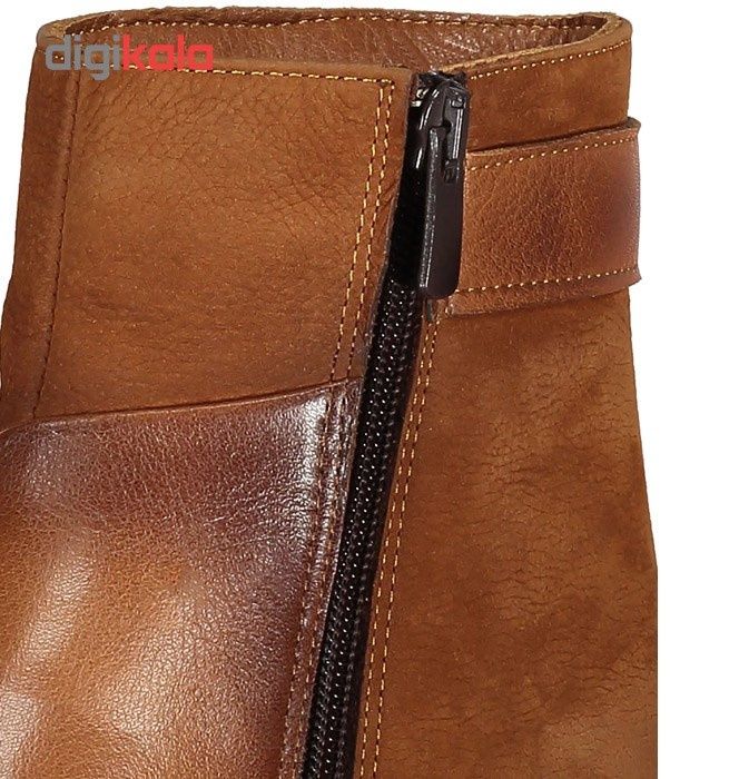 نیم بوت زنانه چرم طبیعی شهر چرم مدل 6-T39325 -  - 5