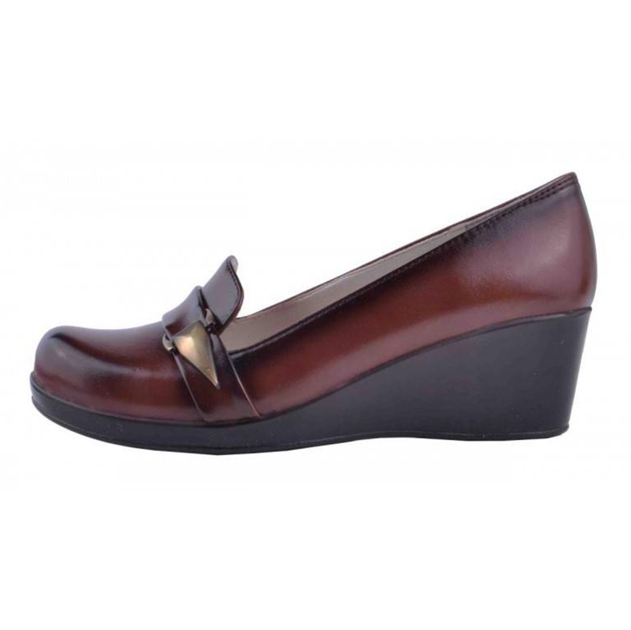 کفش چرم لژدار زنانه آریوان مدل ARZ518A