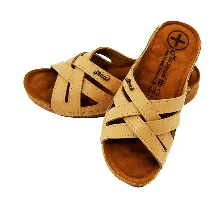 صندل زنانه مسعود مدل 2201 کرم