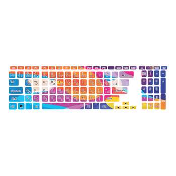 برچسب حروف فارسی کیبورد طرح colorful کد 33
