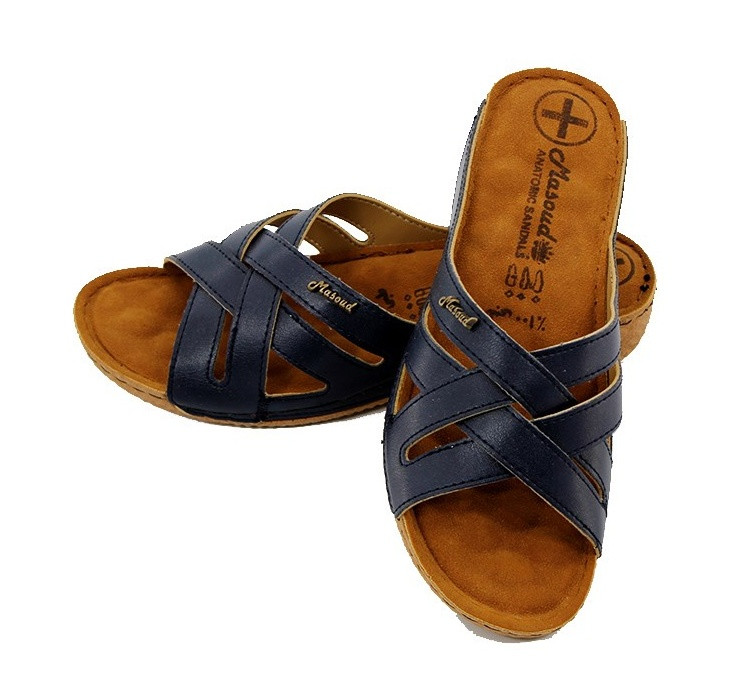 صندل زنانه مسعود مدل 2201 سرمه ای