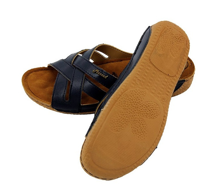 صندل زنانه مسعود مدل 2201 سرمه ای