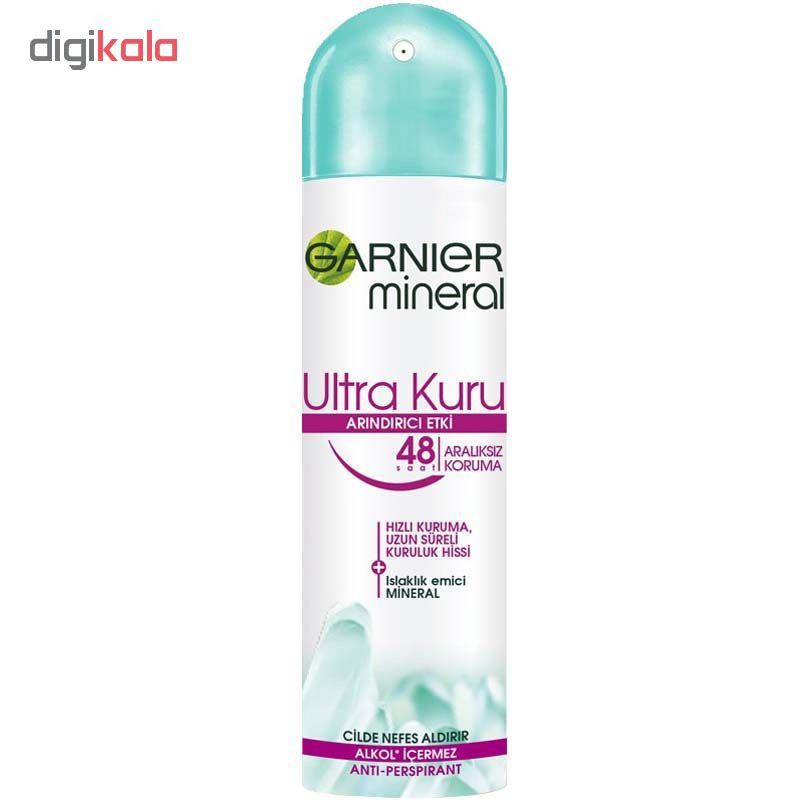 اسپری ضد تعریق زنانه گارنیه مدل Ultra Kuru حجم 150 میلی لیتر