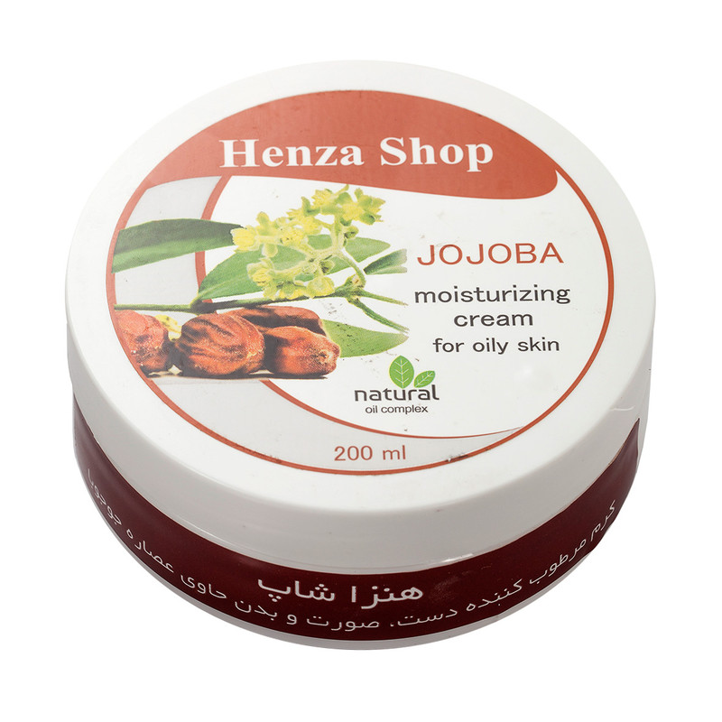 کرم مرطوب کننده هنزا شاپ مدل جوجوبا حجم 200 میلی لیتر