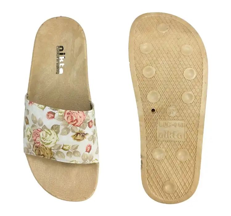 صندل زنانه نیکتا مدل LPC 013 گل رز کد 2842