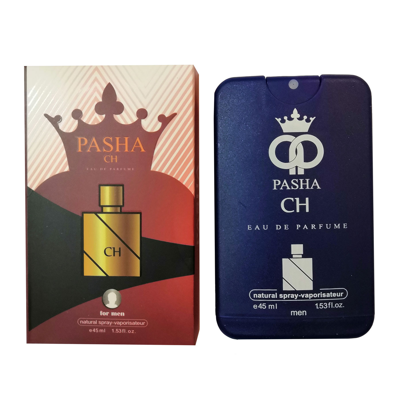 عطر جیبی مردانه پاشا مدل CH حجم 45 میلی لیتر