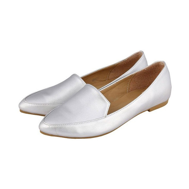 کفش کلاسیک زنانه کد 159012170 پنجه باریک رنگ نقره ای