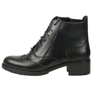 نیم بوت زنانه چرم چهل ستون مدل 609-B