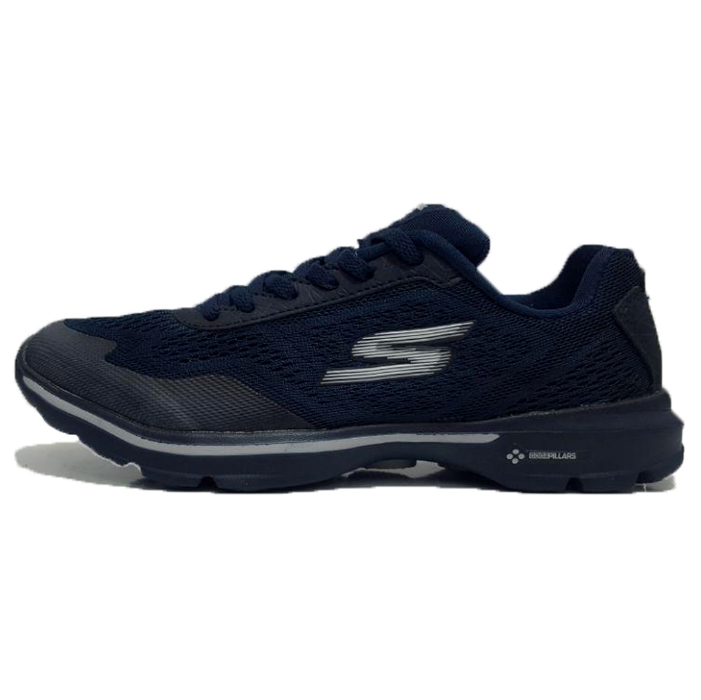 کفش مخصوص پیاده روی زنانه اسکچرز مدل GO WALK 3 PILARS-NAVY/GREY