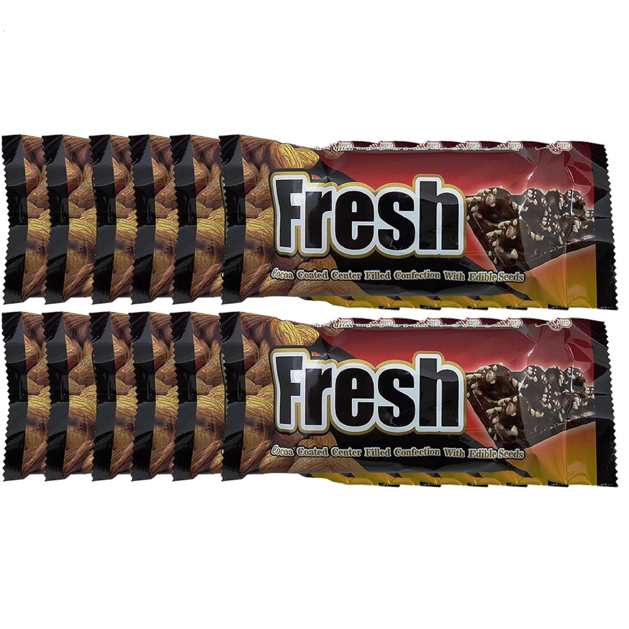 ویفر شکلاتی با مغز بادام شیرین تک - 50 گرم بسته 12 عددی