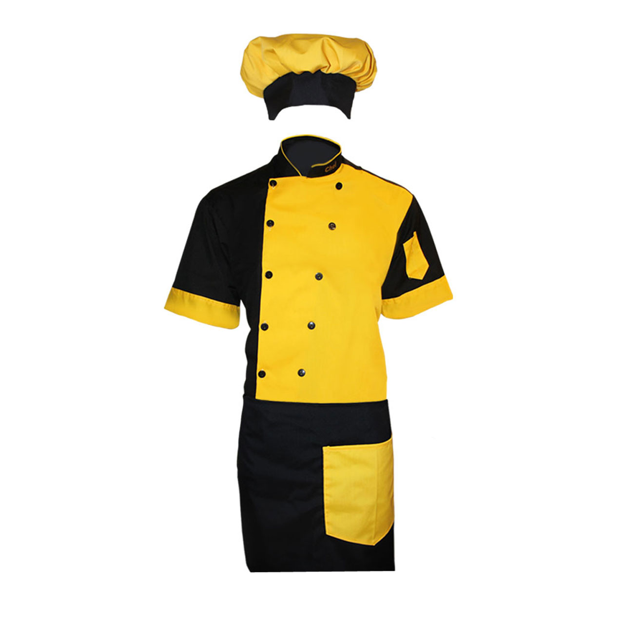 لباس کار مدل IGD Set CHEF رنگ زرد