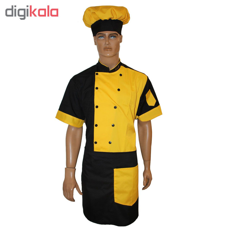 لباس کار مدل IGD Set CHEF رنگ زرد