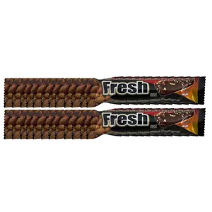 ویفر شکلاتی با مغز بادام شیرین تک - 20 گرم بسته 24 عددی 