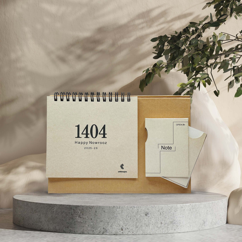 تقویم رومیزی سال1404پدیده نقش مدل کاوالو بسته2 عددی