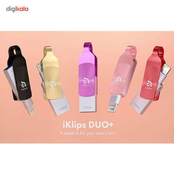 فلش مموری آدام المنتس مدل iKlips DUO Plus ظرفیت 64 گیگابایت