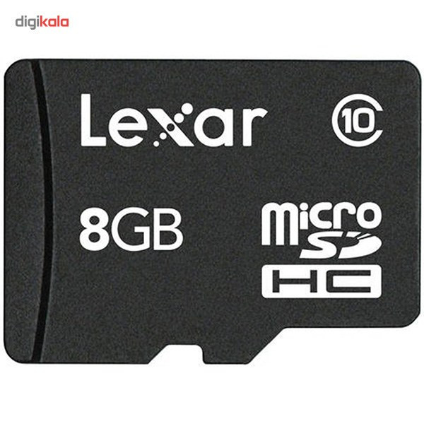 کارت حافظه‌ microSDHC لکسار مدل Mobile کلاس 10 به همراه آداپتور SD ظرفیت 8 گیگابایت