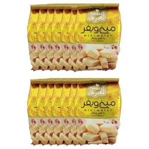 ویفر لقمه ای پرتقالی نادری مقدار 80 گرم بسته 14 عددی 