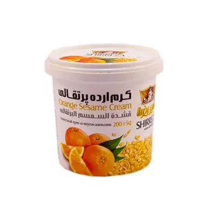 کرم ارده پرتقالی شیررضا مقدار 200 گرم