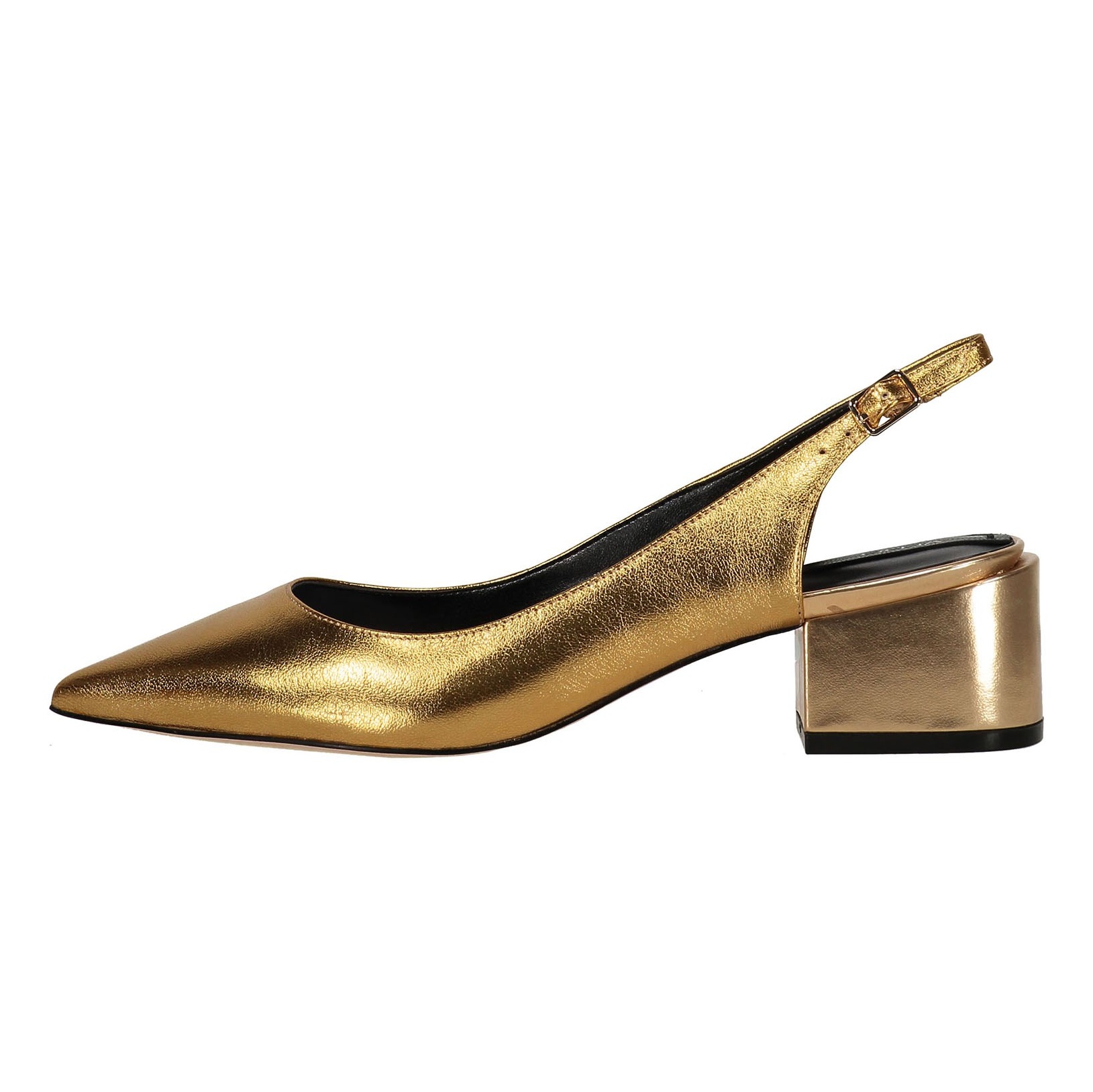 کفش پاشنه بلند چرم زنانه - آلدو - طلايي - 3