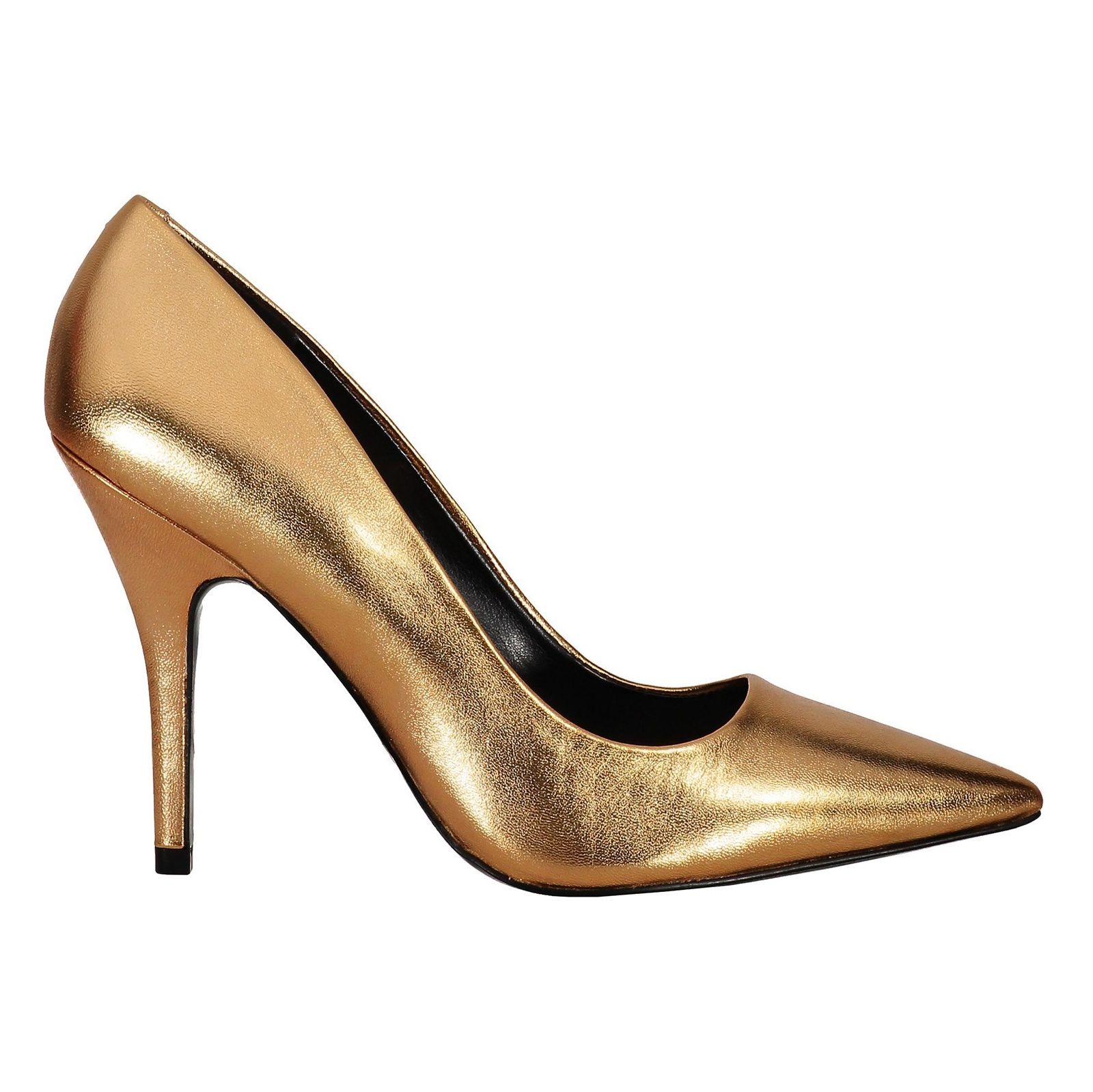 کفش چرم پاشنه بلند زنانه - آلدو - طلايي - 1