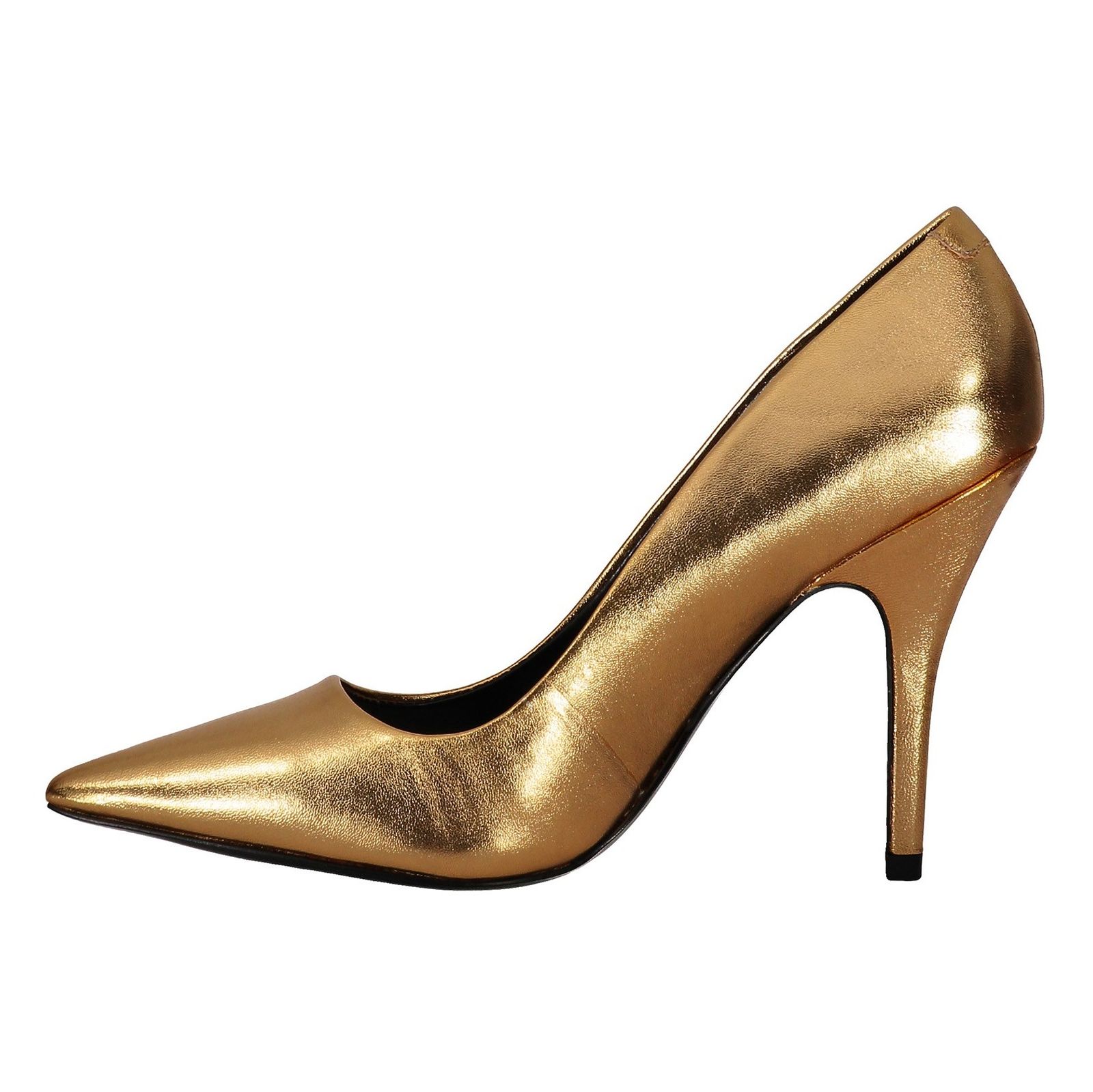 کفش چرم پاشنه بلند زنانه - آلدو - طلايي - 4
